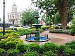 Town square of Lisbon, Ohio and Columbiana County courthouse